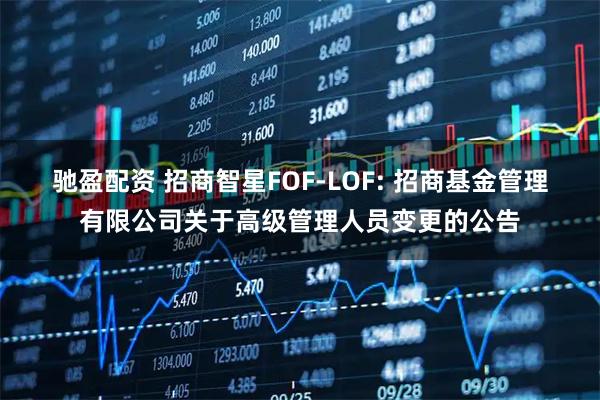 驰盈配资 招商智星FOF-LOF: 招商基金管理有限公司关于高级管理人员变更的公告